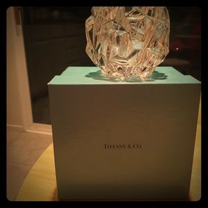 Vintage Tiffany & Co. Crystal Candle Holder.